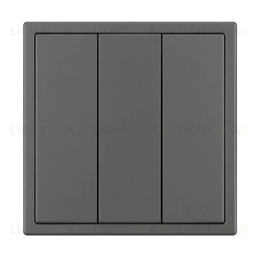 Механизм выключателя трехклавишный непроходной Arlight SWT-NOBE-MK03-SFPL-GR (230V, 10A) (Серый базальт) 061799 061799