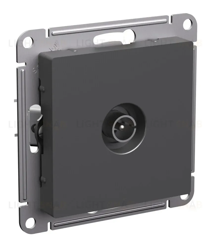 Розетка TV коннектор, механизм Systeme Electric AtlasDesign Базальт ATN001493 ATN001493