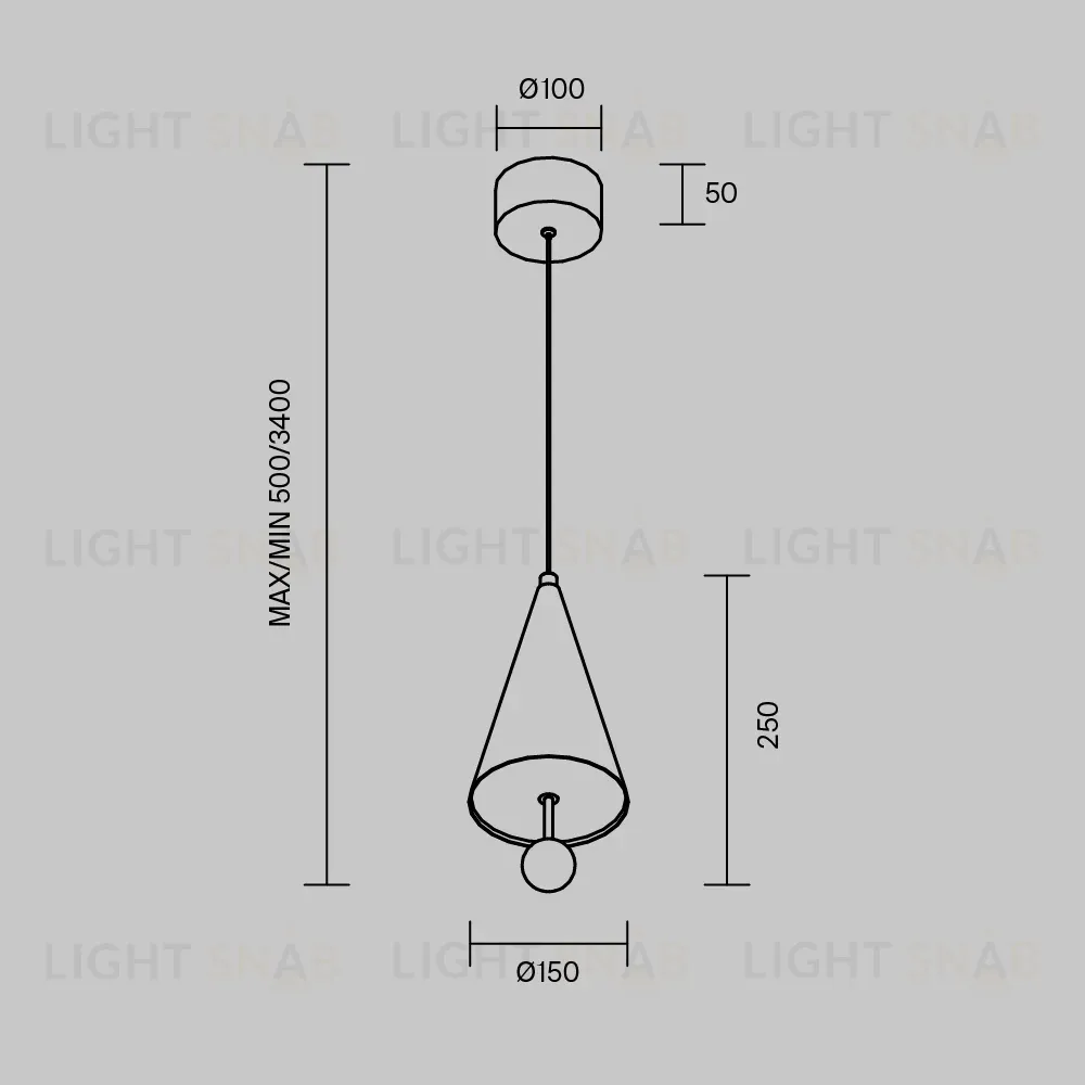 Подвесной светильник Maytoni Bell MOD534PL-L11B3K MOD534PL-L11B3K
