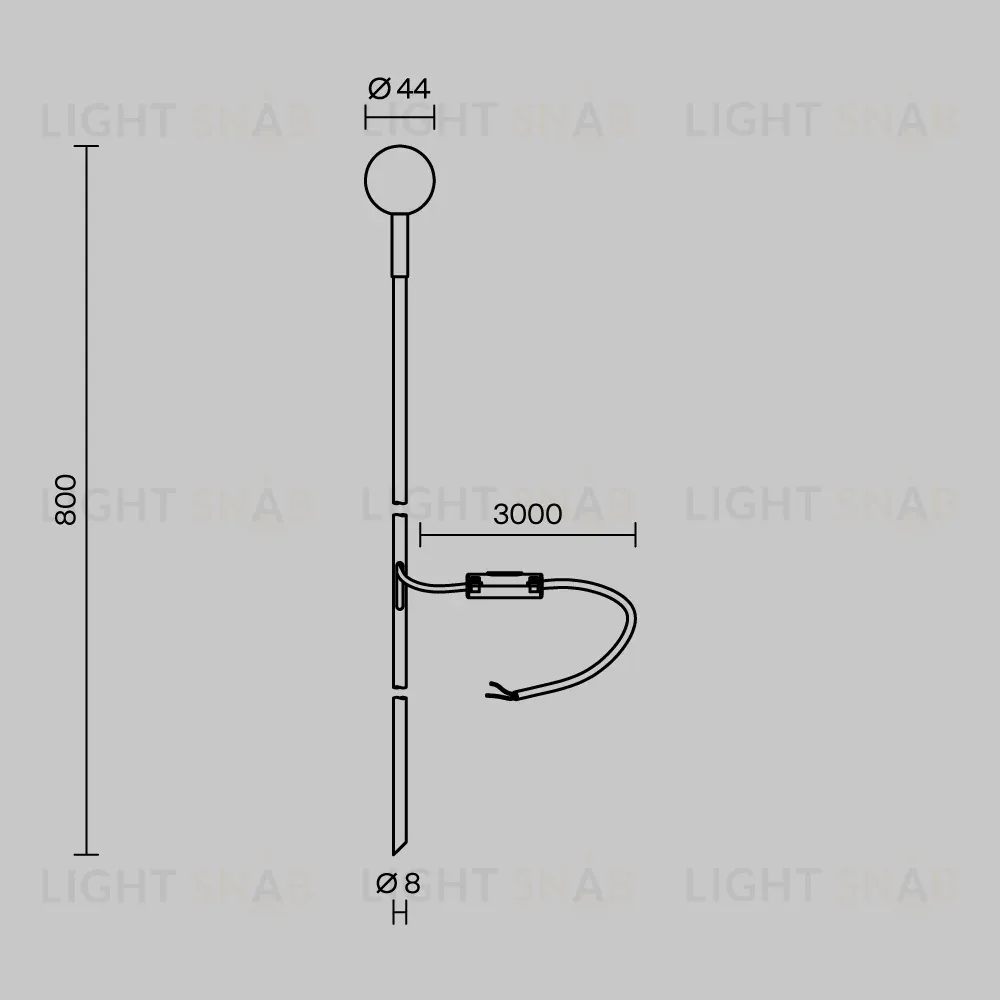 Ландшафтный светильник Maytoni Shin O523FL-L2PT3K O523FL-L2PT3K