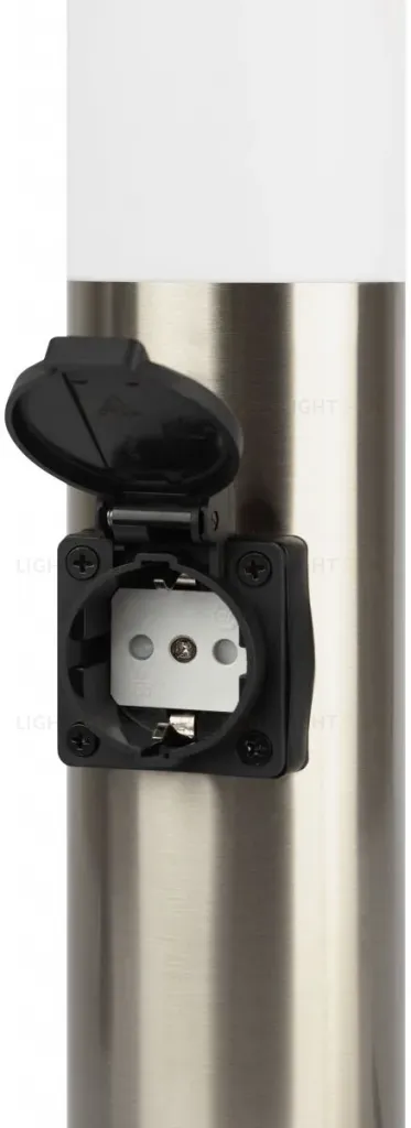 Ландшафтный светильник ЭРА Беллона GBF-103-1-SL-0450 230В Е27 IP54 серебро с розеткой Б0071045 Б0071045
