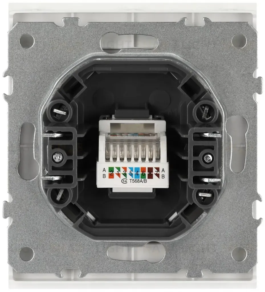 Розетка ЭРА Arktik 16-3107-01 информационная RJ45 белый Б0070474 Б0070474