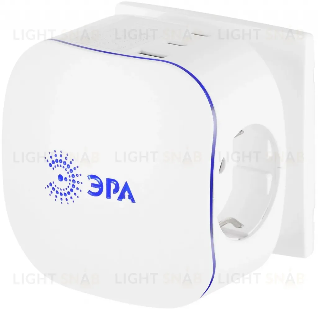 Разветвитель электрический ЭРА SP-3e-3USBAC-W на 3 розетки + 3 USB A+C с заземлением со шторками 16А белый Б0069081 Б0069081