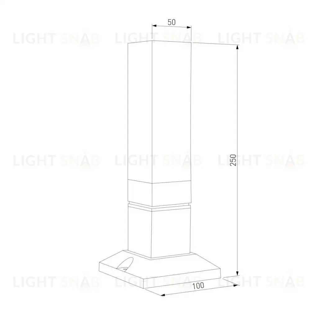 Ландшафтный светильник Elektrostandard 1536 TECHNO LED 3000K черный 4690389219207 a072068 4690389219207