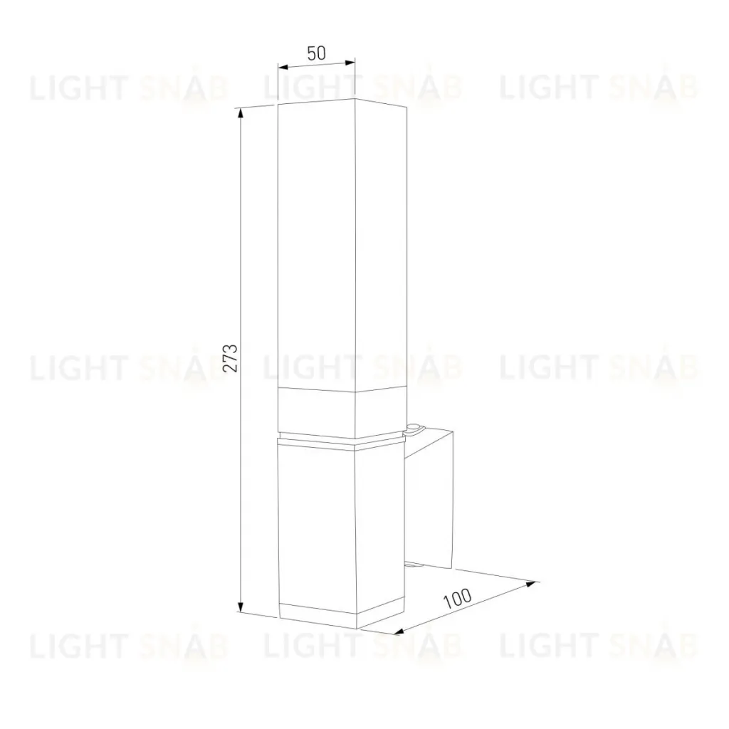 Уличный настенный светильник Elektrostandard 1534 TECHNO LED 3000K черный 4690389219191 a072067 4690389219191
