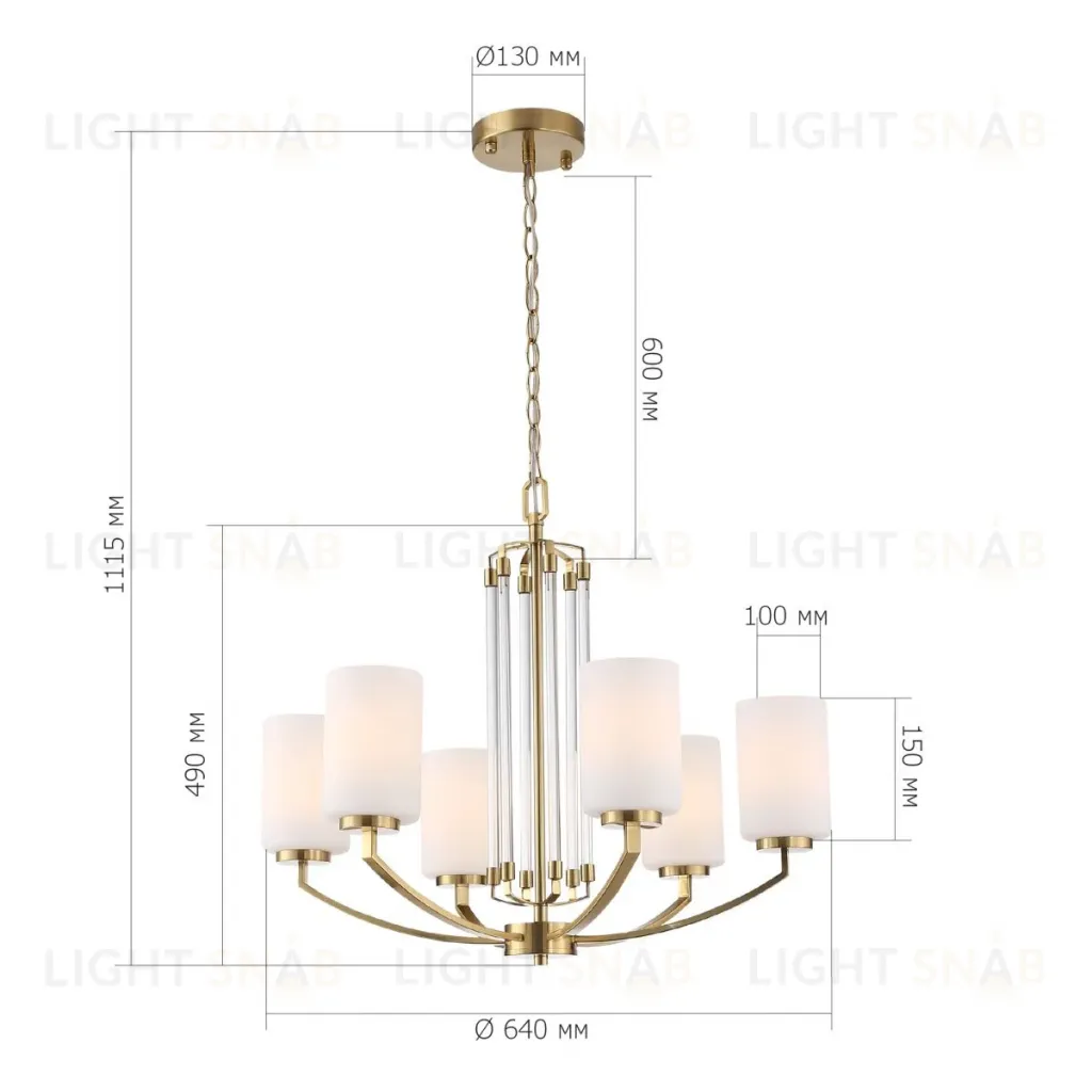 Подвесная люстра  ST Luce Опал SL1403.303.06 SL1403.303.06