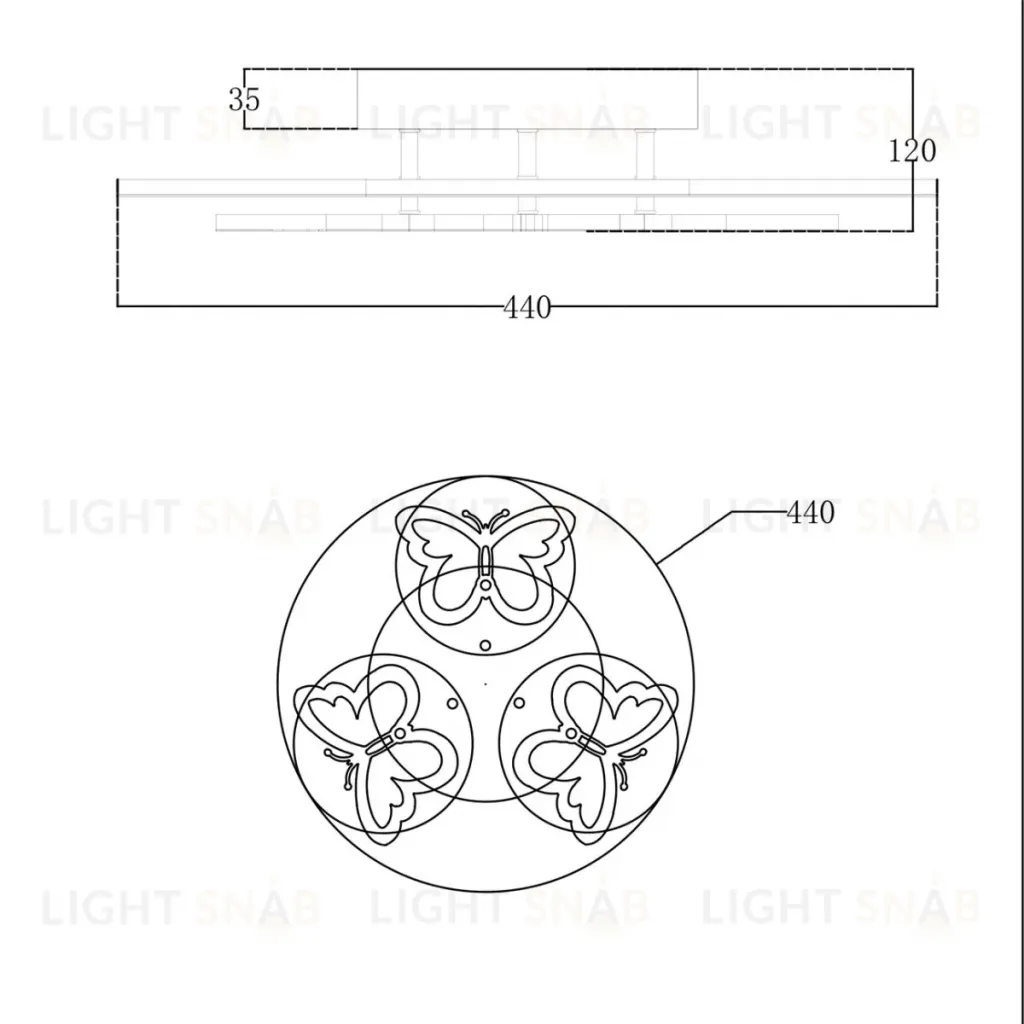 Потолочный светильник Escada Butterfly 10272/6LED 10272/6LED