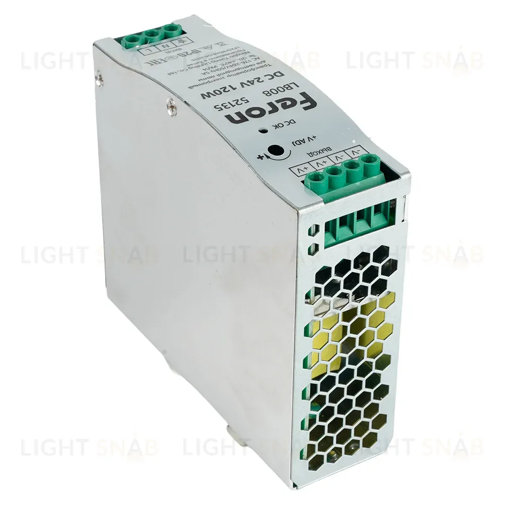 Трансформатор электронный на DIN-рейку Feron LB008 120W 24V IP20 52135 52135
