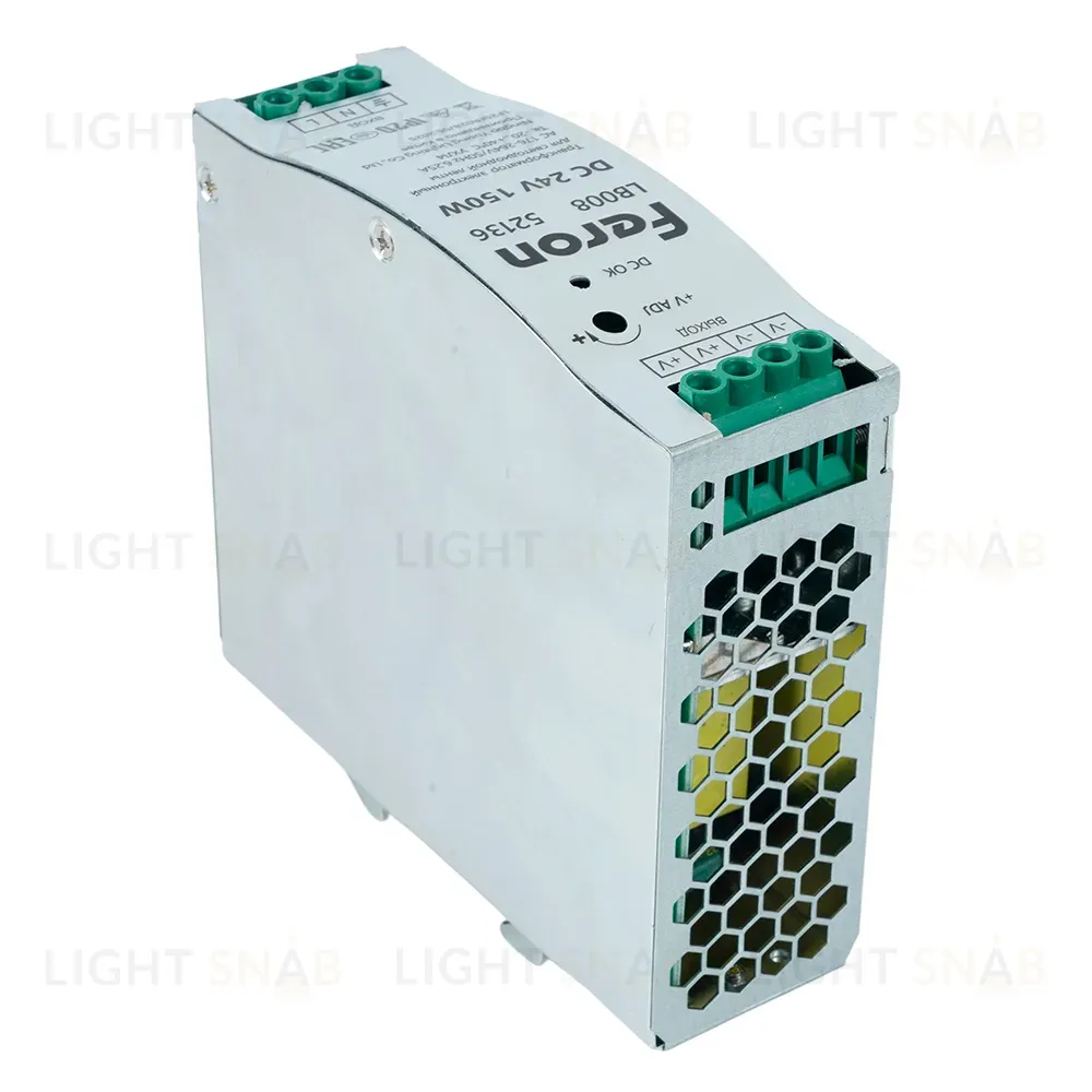Трансформатор электронный на DIN-рейку Feron LB008 150W 24V IP20 52136 52136