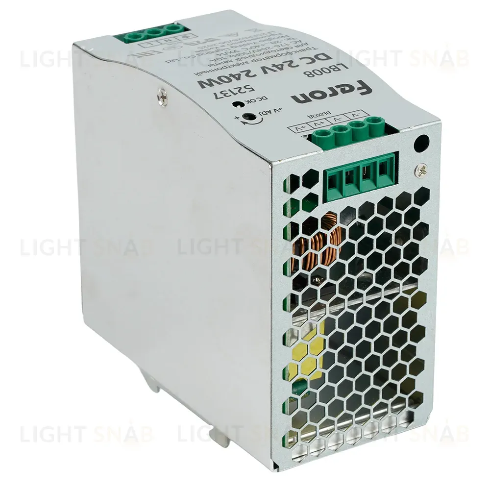 Трансформатор электронный на DIN-рейку Feron LB008 240W 24V IP20 52137 52137