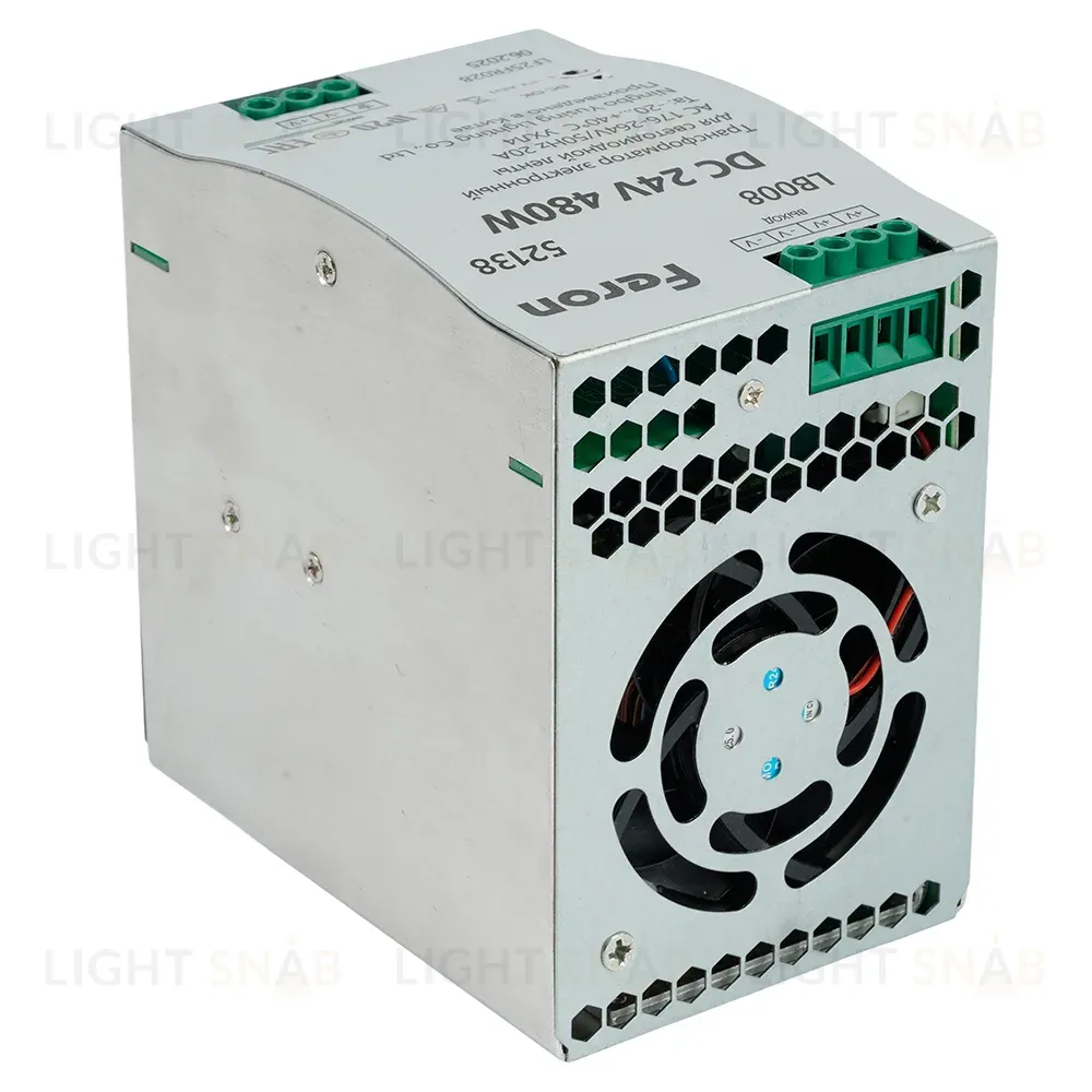Трансформатор электронный на DIN-рейку Feron LB008 480W 24V IP20 52138 52138