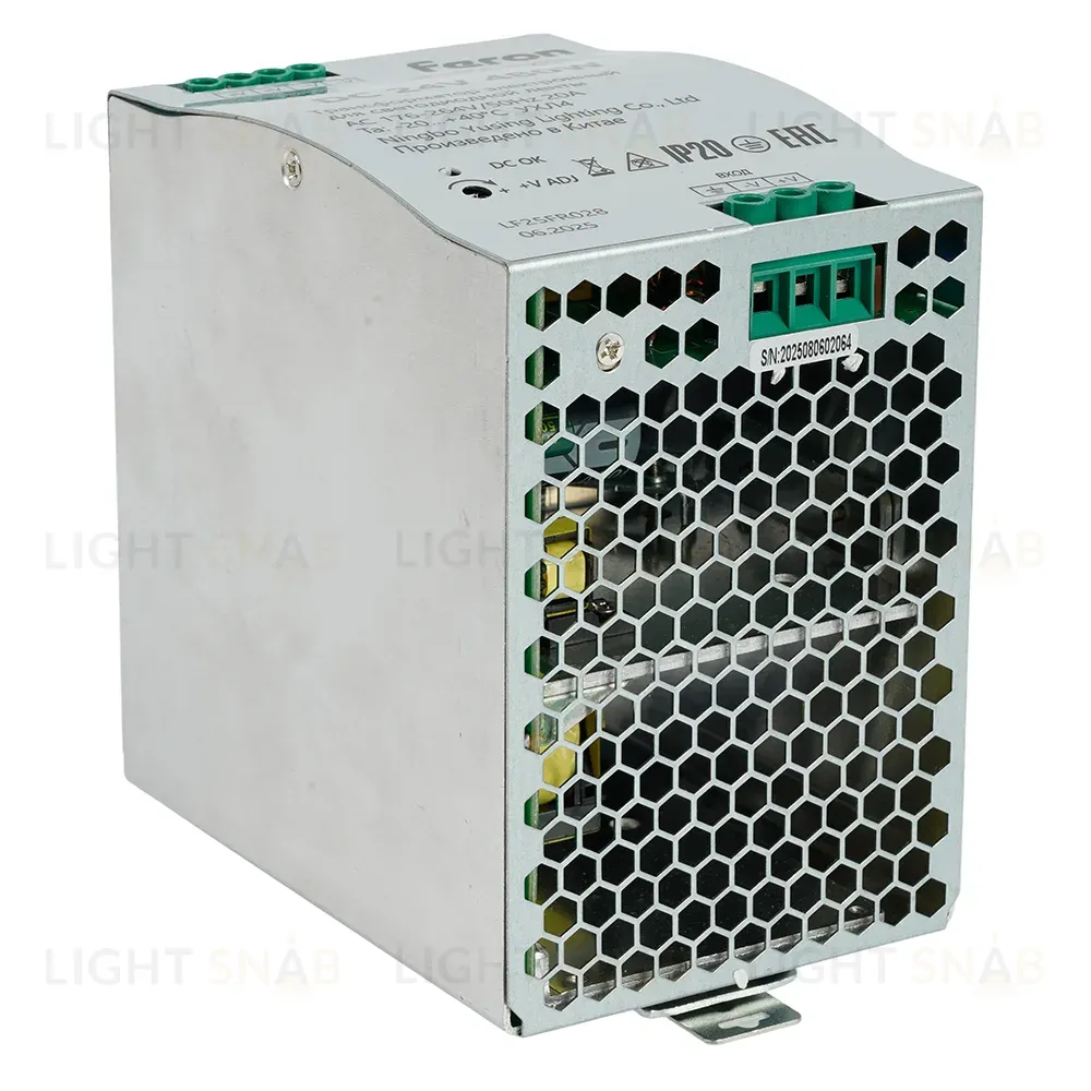 Трансформатор электронный на DIN-рейку Feron LB008 480W 24V IP20 52138 52138