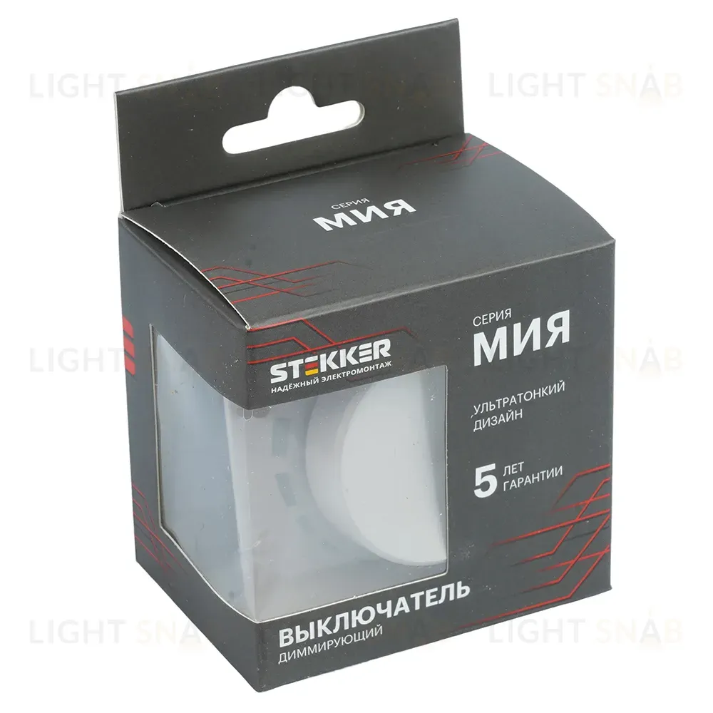 Выключатель диммирующий Stekker Мия RSW10-3106-08 пудровый жемчуг 50567 50567