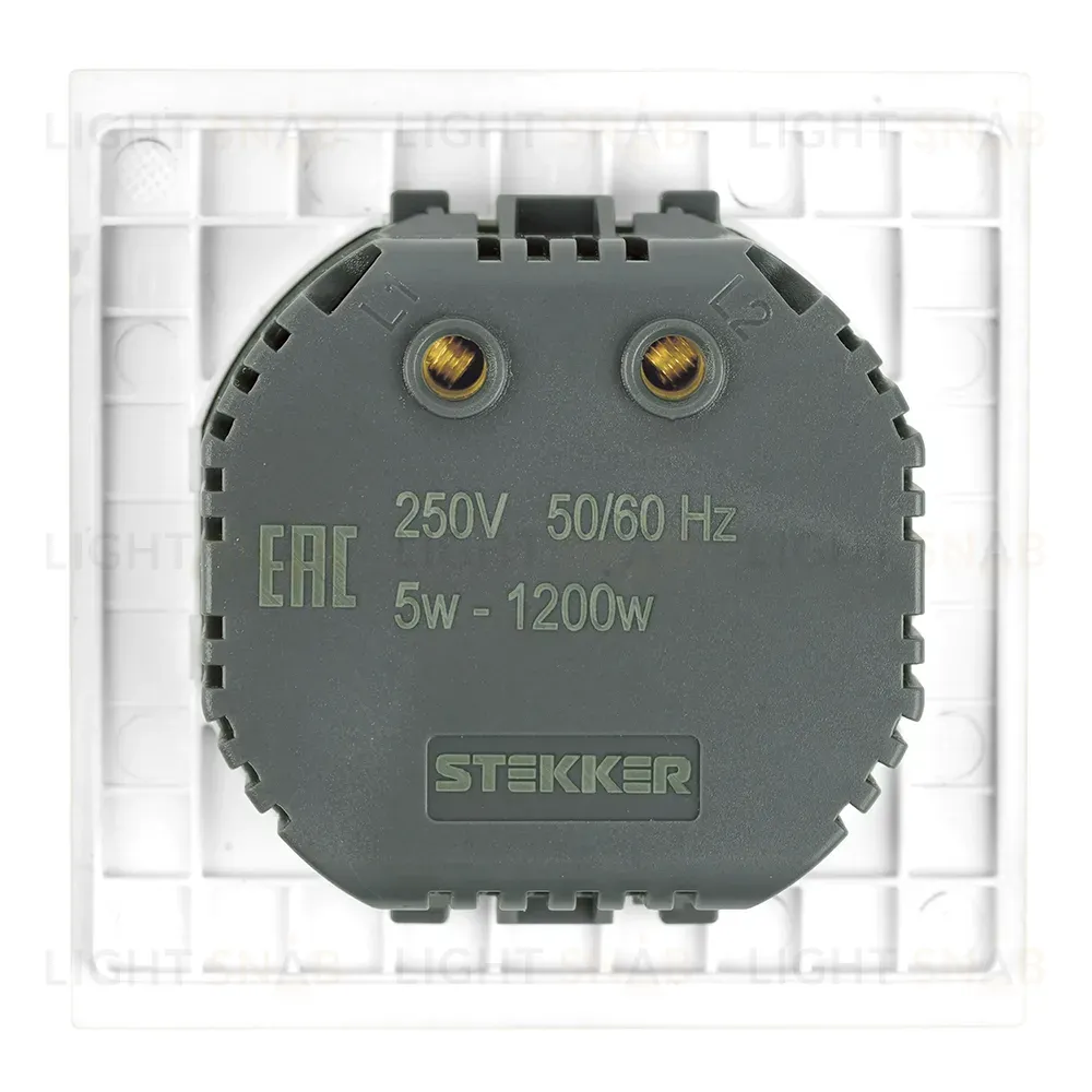 Выключатель диммирующий Stekker Мия RSW10-3106-01 белая магнолия 50566 50566