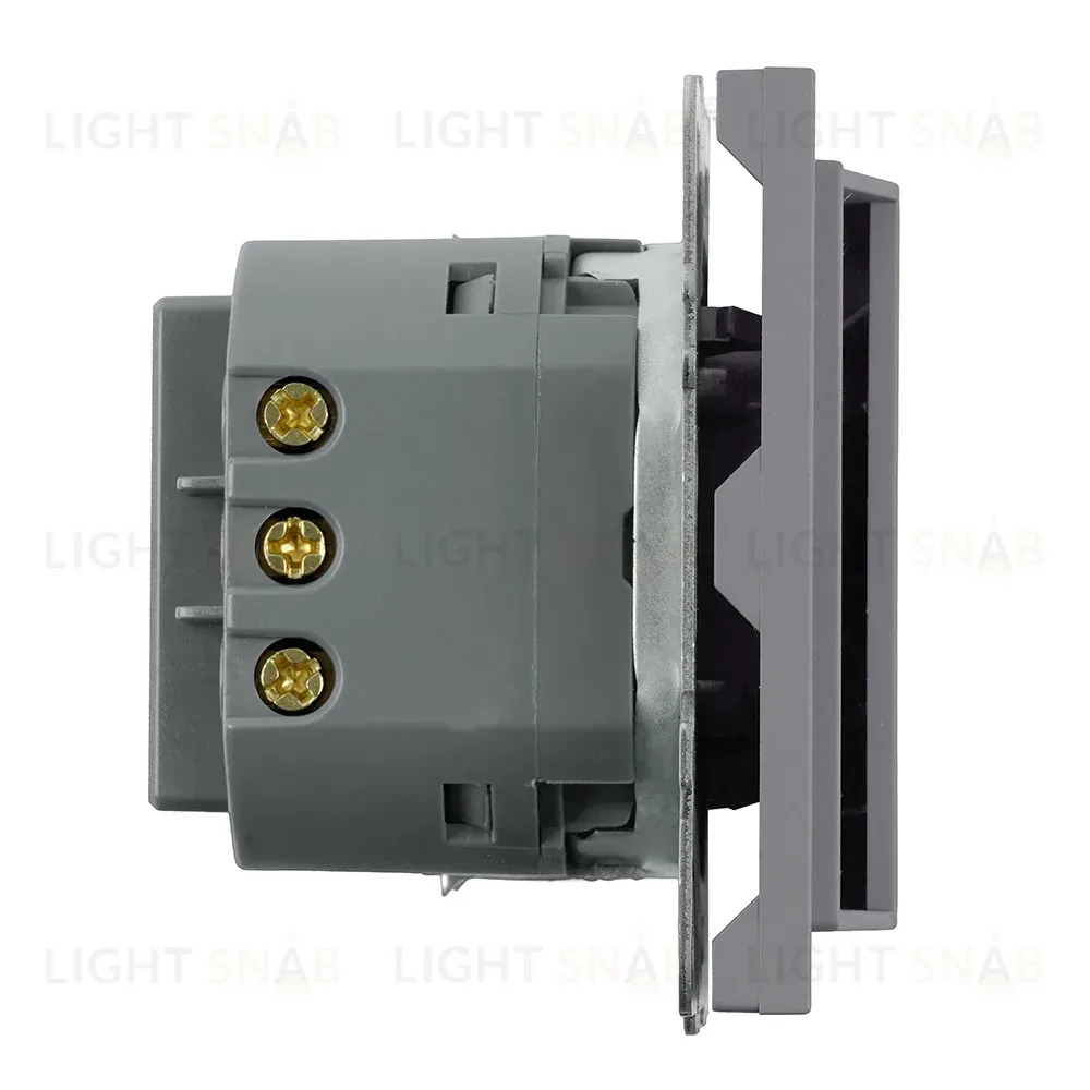 Выключатель карточный Stekker Эмили RSW40-5114-10 платиново-серый, soft touch 50699 50699