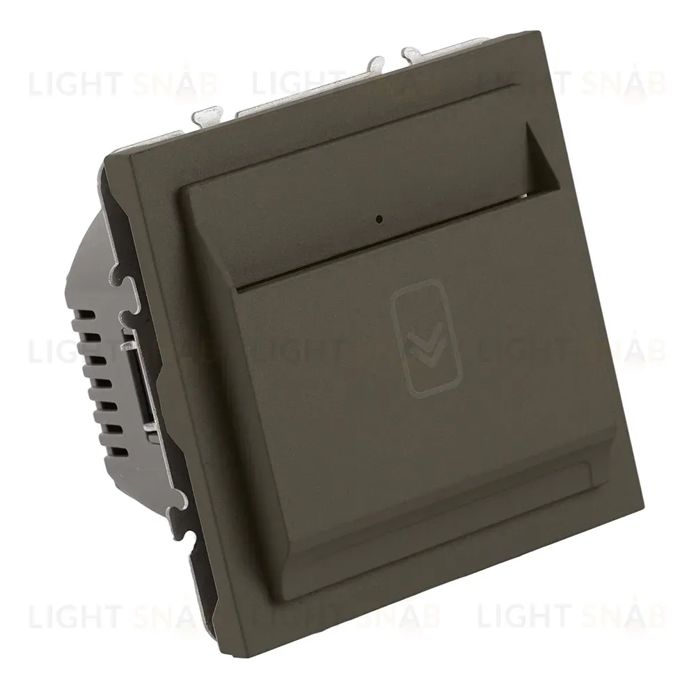 Выключатель карточный Stekker Эмили RSW40-5114-09 антрацит, soft touch 50701 50701
