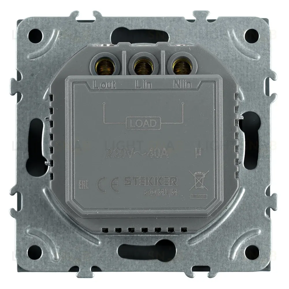 Выключатель карточный Stekker Эмили RSW40-5114-09 антрацит, soft touch 50701 50701