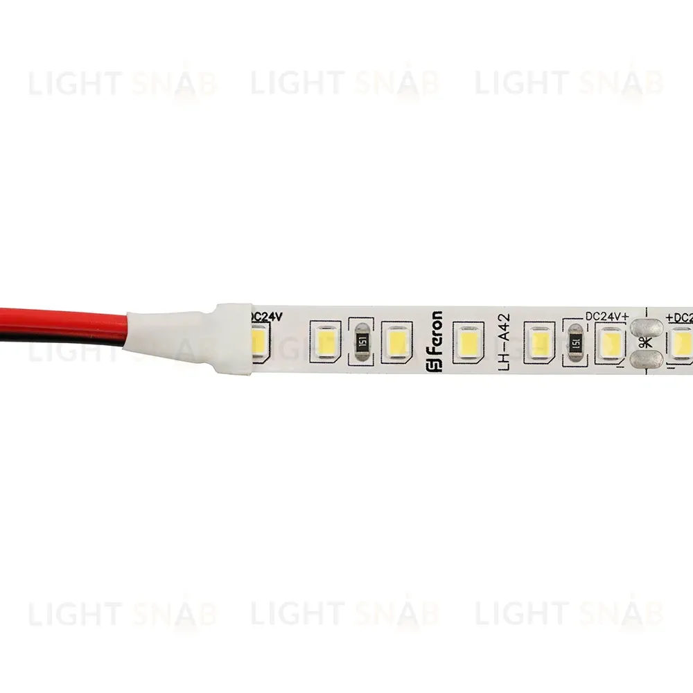 Светодиодная лента 24V Feron LS501, 120*SMD2835, 11W/m, IP20, 4000К (нейтральный белый) 53087 53087