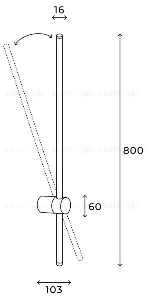 Настенный светильник Hesby Lighting Edge HSBL_0225 HSBL_0225