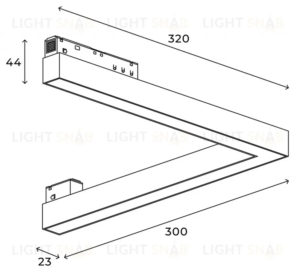 Трековый магнитный светильник Hesby Lighting ElDeko HSBL_0235 HSBL_0235
