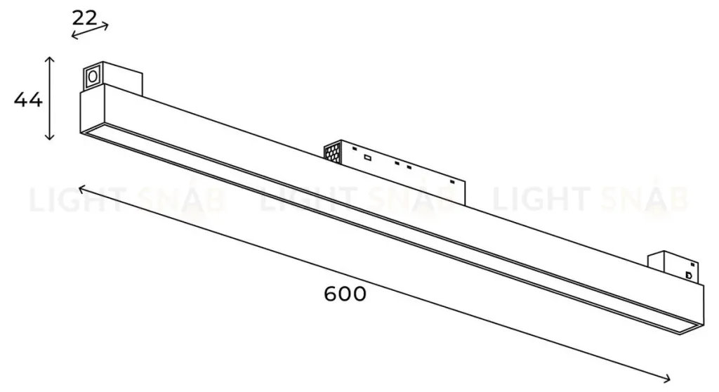 Трековый магнитный светильник Hesby Lighting ElDeko HSBL_0237 HSBL_0237