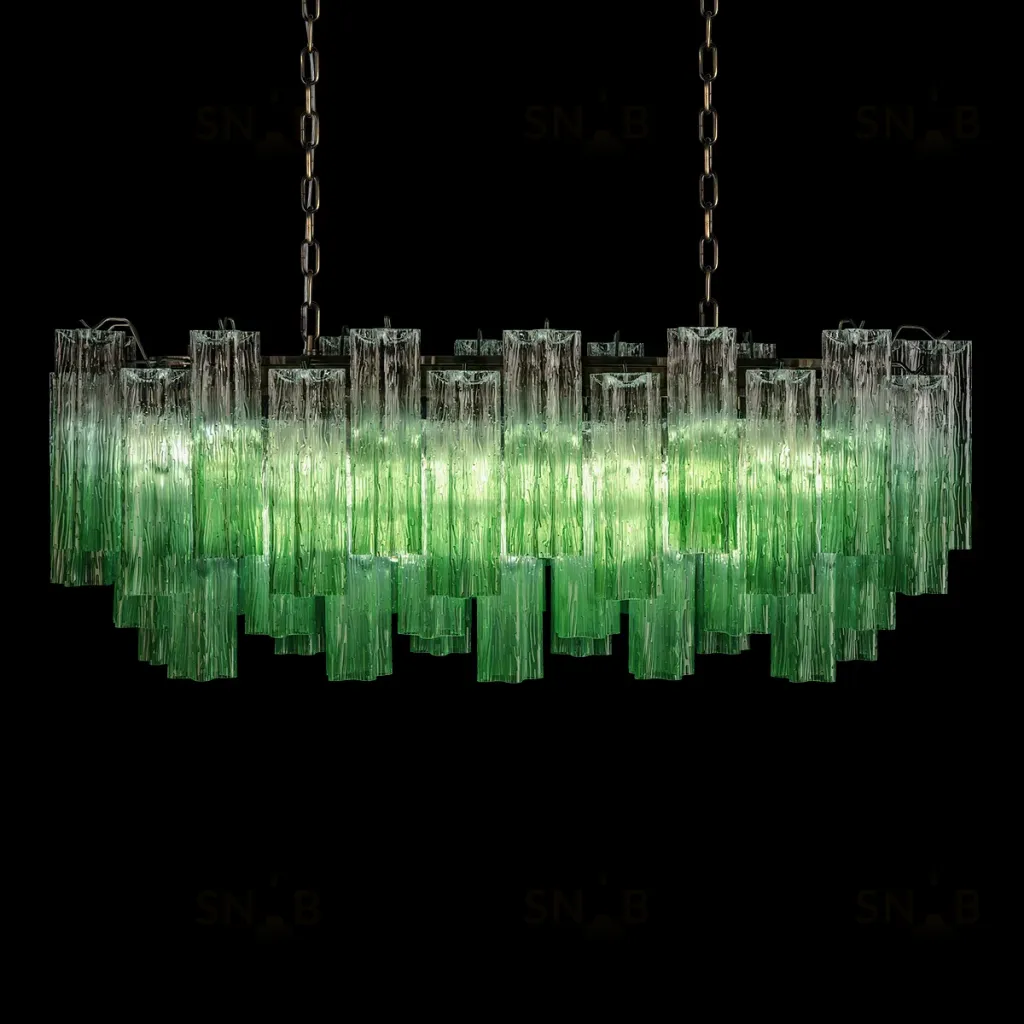 Подвесная люстра Loft IT Murano 10580/1000R Clear green 10580/1000R Clear green
