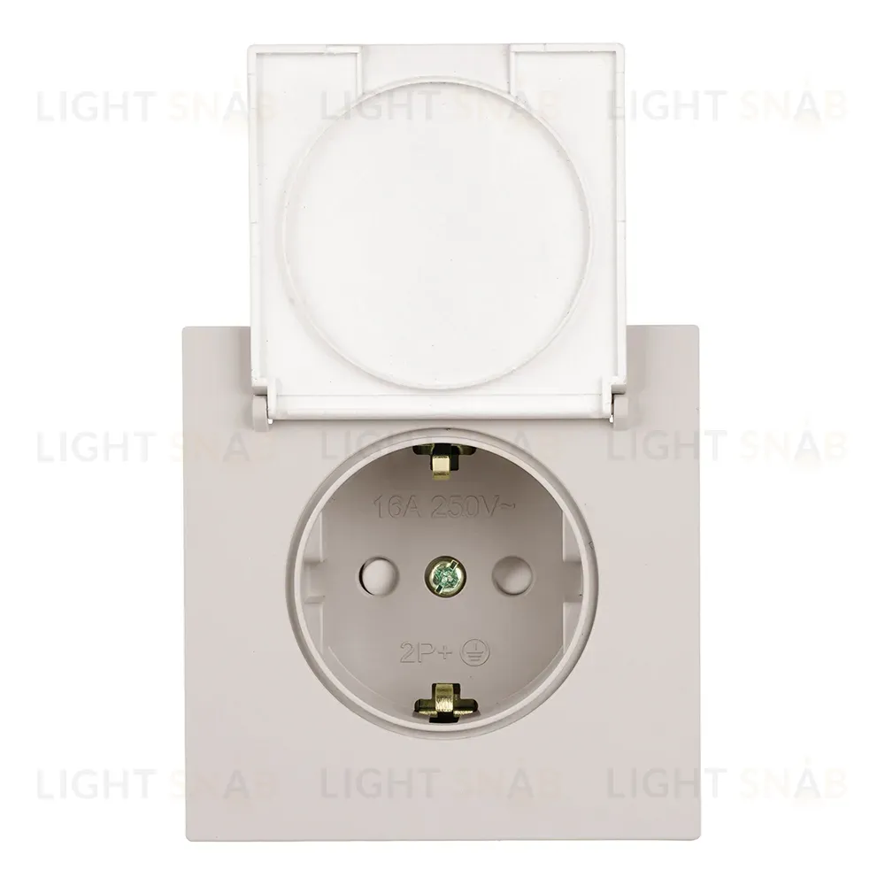 Розетка 1-местная Stekker 250В 16А Мия RST16-3112-08 50485 50485