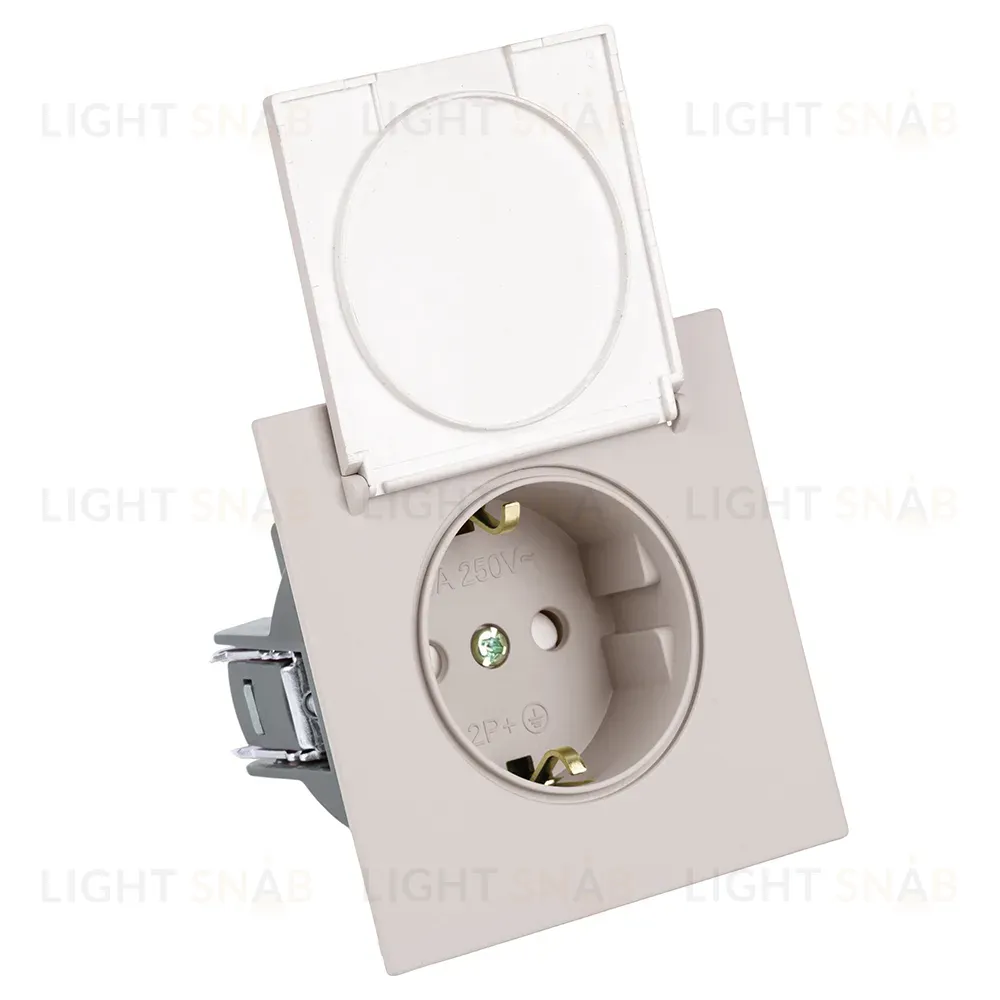 Розетка 1-местная Stekker 250В 16А Мия RST16-3112-08 50485 50485