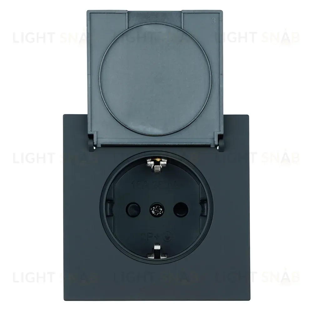 Розетка 1-местная Stekker 250В 16А Мия RST16-3112-05 50455 50455