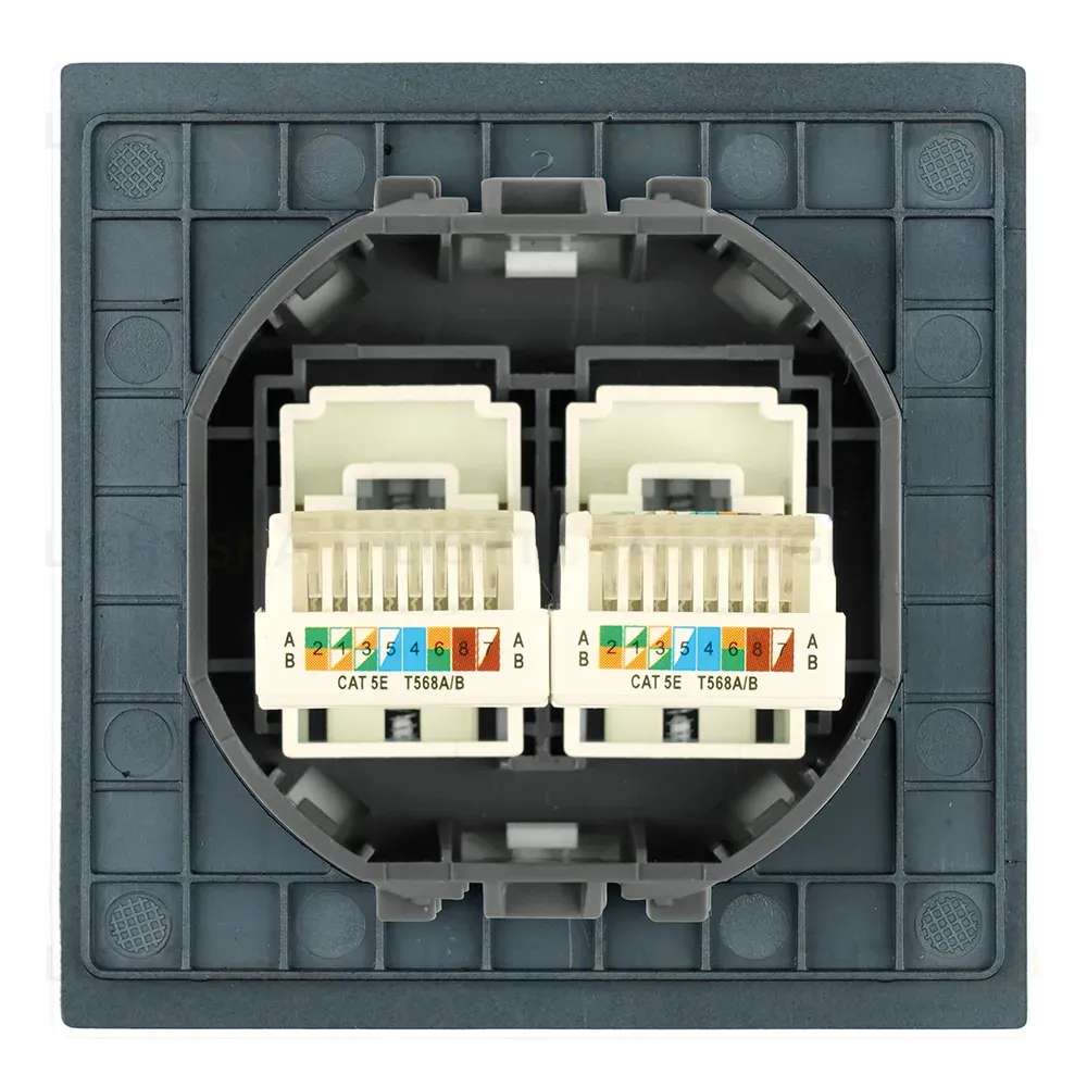 Розетка компьютерная 2-местная RJ-45 (механизм) Stekker Мия RST00-3111-05 50451 50451