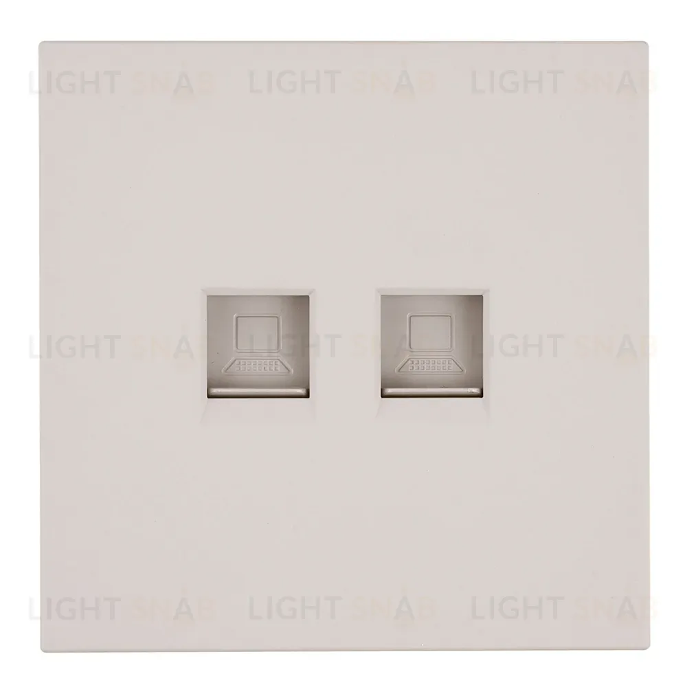 Розетка компьютерная 2-местная RJ-45 (механизм) Stekker Мия RST00-3111-08 50481 50481