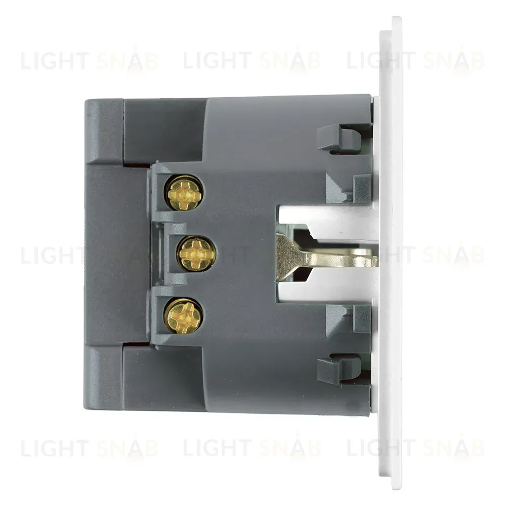 Розетка 1-местная 16А + USB + Type C (механизм) Stekker 250В 20W Мия RST16-3119-01 50438 50438