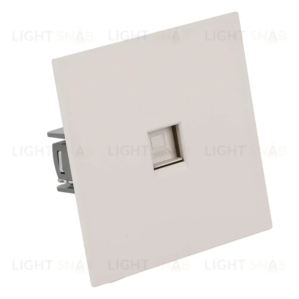 Розетка компьютерная 1-местная RJ-45 (механизм) Stekker Мия RST00-3117-08 50480 50480