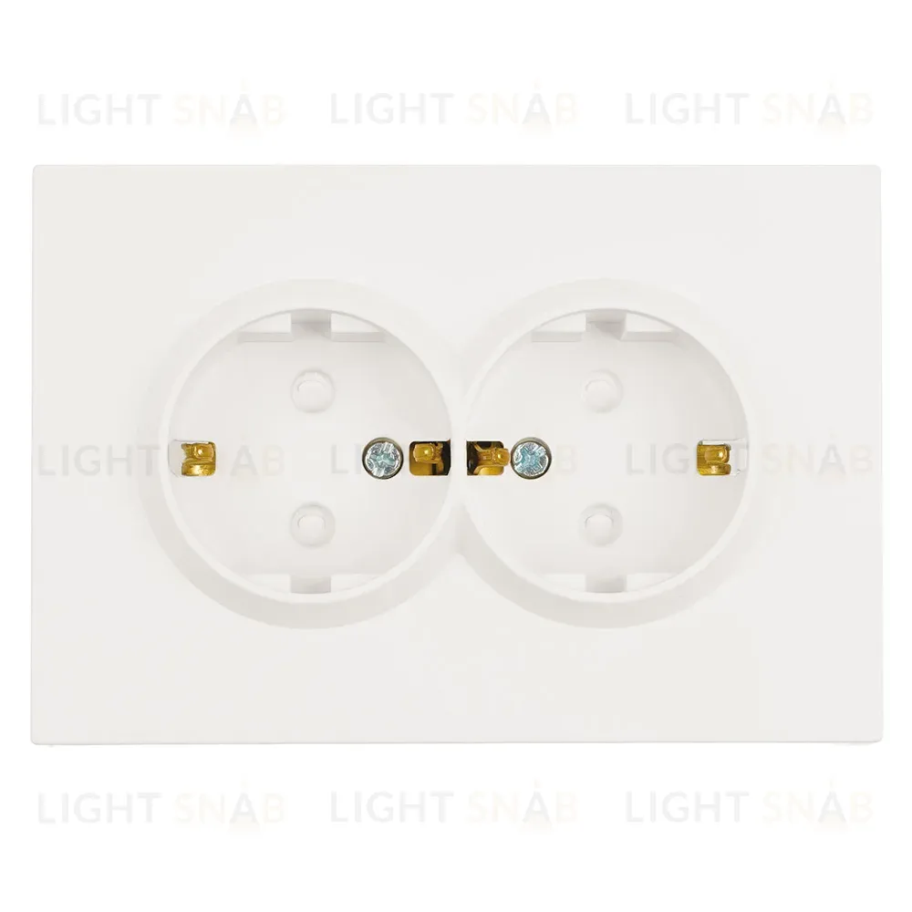 Розетка 2-местная СЗК Stekker 250В 16А Эмили RST16-5114-01ZK 50236 50236