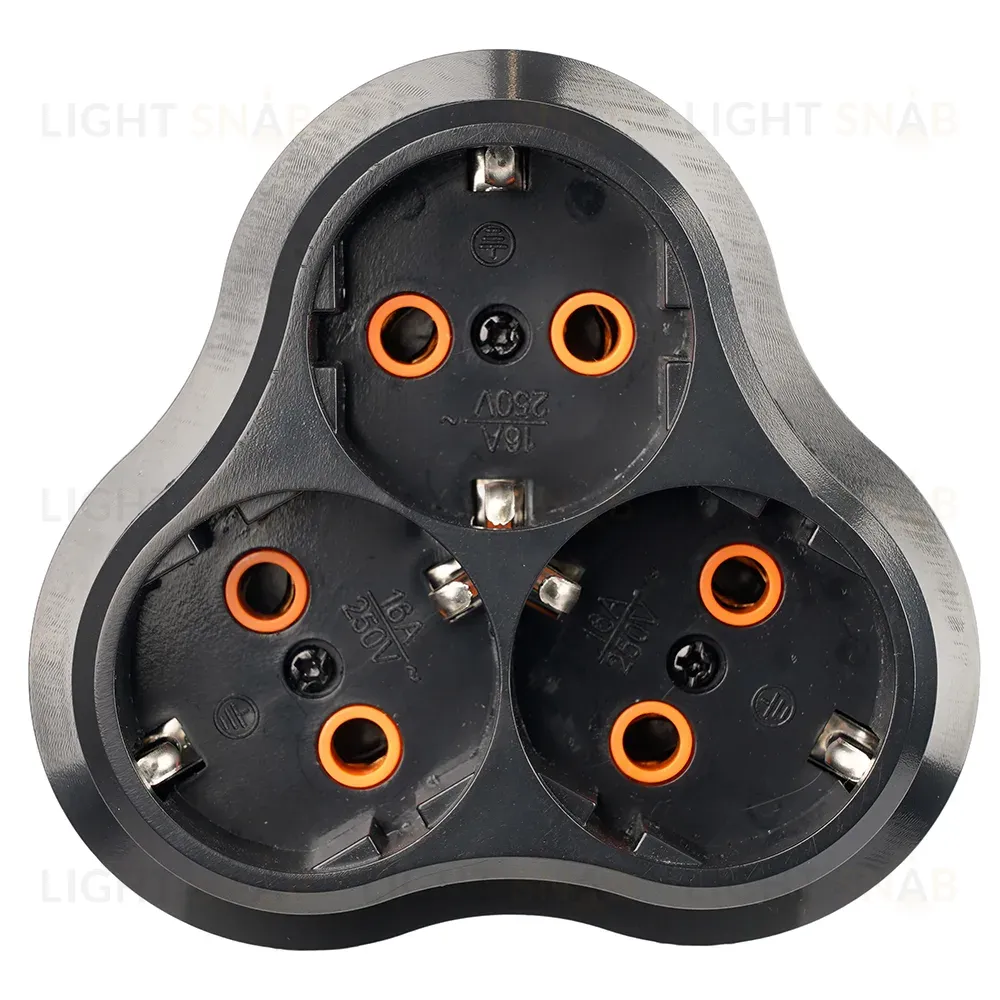 Разветвитель сетевой 3-местный Stekker 250V 16A ABS ADP16-23-21 50682 50682