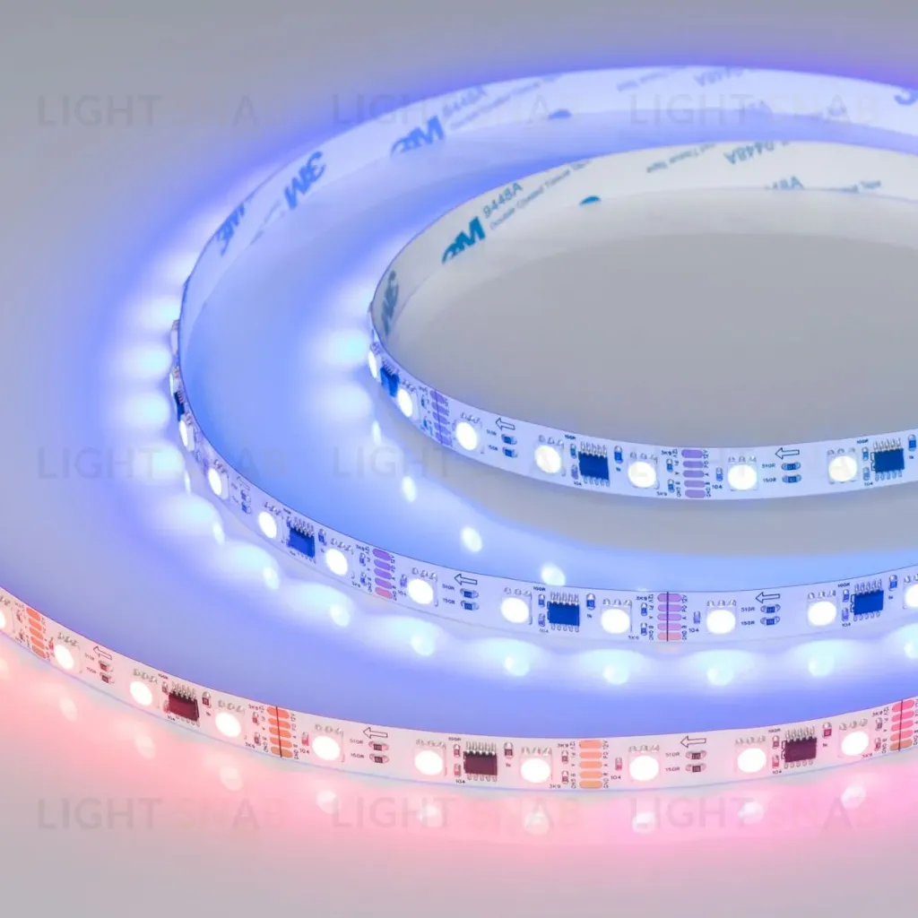 Светодиодная лента Arlight DMX-B60-10mm 12V RGB-PX3 (14 W/m, IP20, 5m)  039174(1) 039174(1)