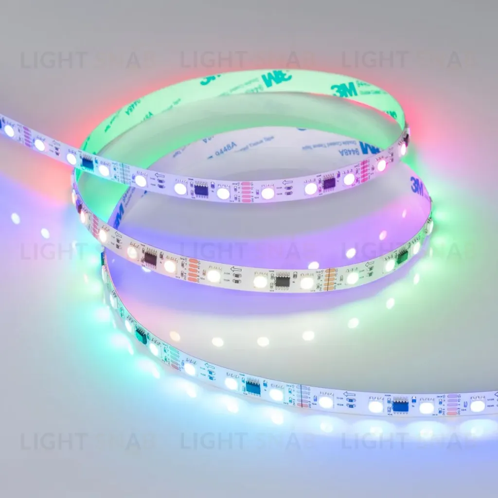 Светодиодная лента Arlight DMX-B60-10mm 12V RGB-PX3 (14 W/m, IP20, 5m)  039174(1) 039174(1)