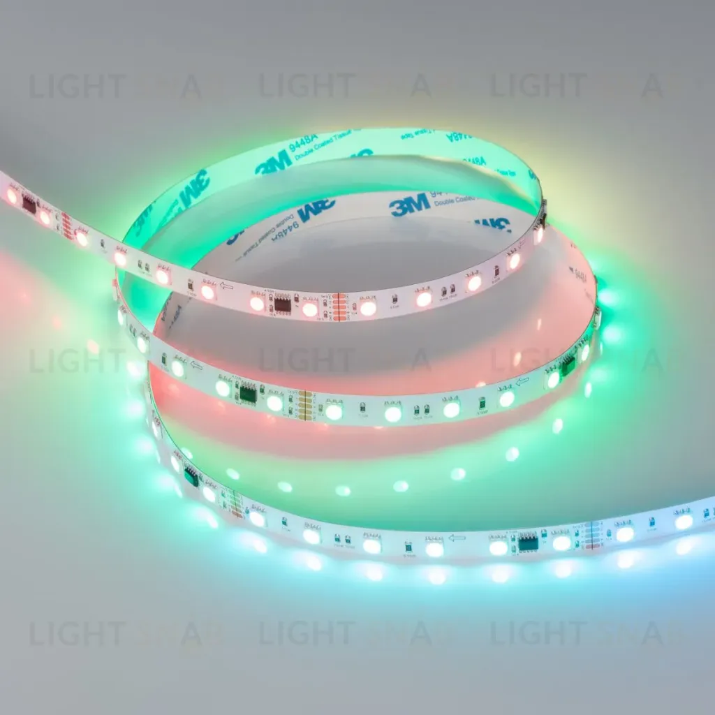 Светодиодная лента Arlight DMX-B60-10mm 24V RGB-PX6 (14 W/m, IP20, 5m)  039183(1) 039183(1)