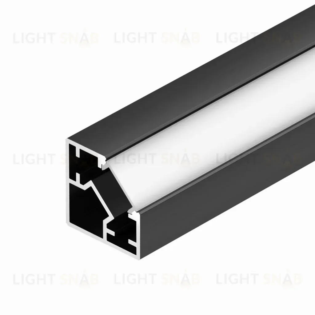 Профиль Arlight SL-KUB-DISPLAY-2525-2000 ANOD BLACK (Алюминий) 062894 062894