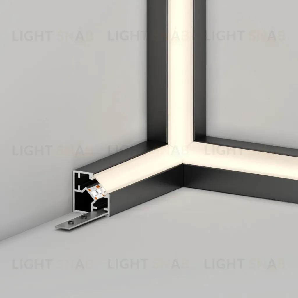 Профиль Arlight SL-KUB-DISPLAY-2525-2000 ANOD BLACK (Алюминий) 062894 062894