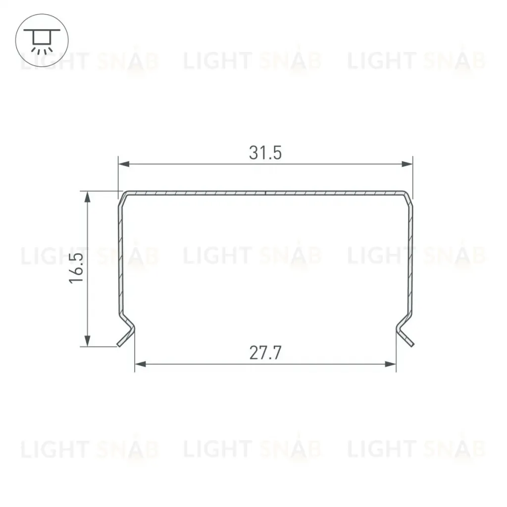 Профиль Arlight гибкий WPH-FLEX-3020-1000 (Сталь) 062646 062646