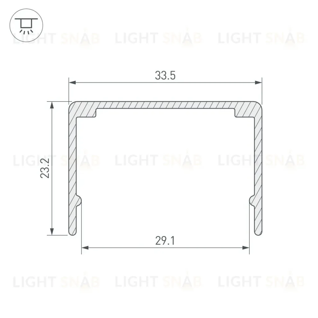 Профиль Arlight WPH-FLEX-3020-1000 ANOD (Алюминий) 062645 062645