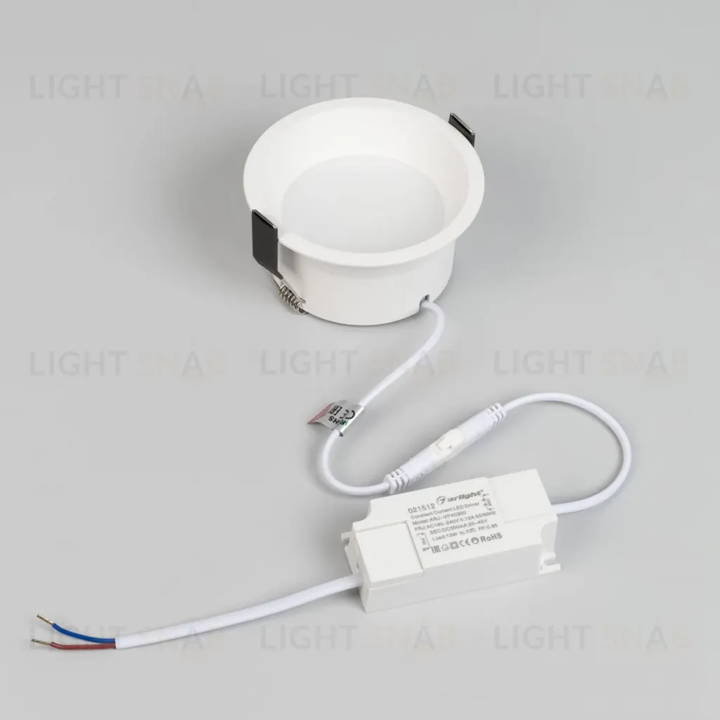 Встраиваемый светильник Arlight MS-BREEZE-BUILT-R104-12W Day4000 (WH, 90 deg, 230V) (IP20 Металл) 035611(1) 035611(1)