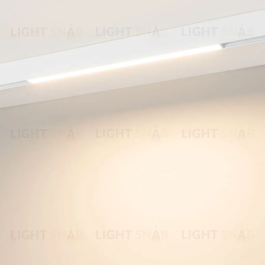 Трековый магнитный светильник Arlight MAG-ORIENT-FLAT-L465-16W Warm3000 (WH, 100 deg, 48V) (IP20 Металл) 035842(1) 035842(1)