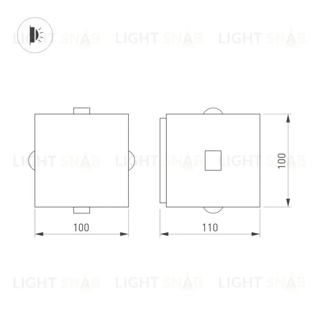 Уличный настенный светильник Arlight LGD-VERSATI-4x3W Day4000 (Серый, 4x3 deg, 230V) (IP65 Металл) 063581 063581