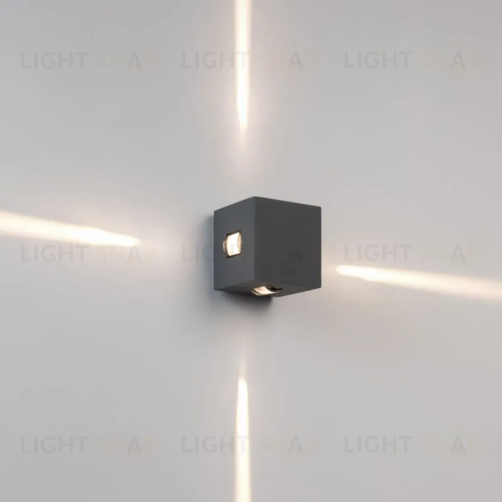 Уличный настенный светильник Arlight LGD-VERSATI-4x3W Day4000 (Серый, 4x3 deg, 230V) (IP65 Металл) 063581 063581