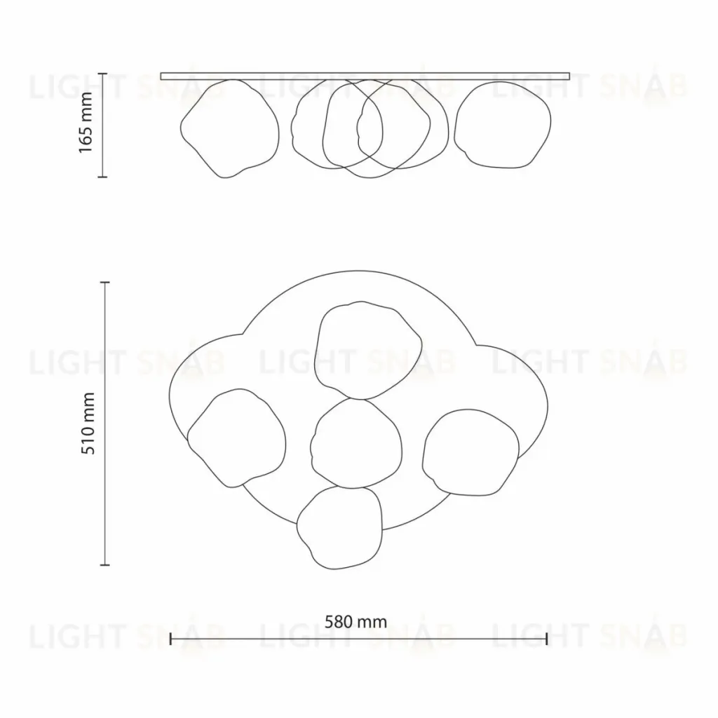 Потолочный светильник TK Lighting 11475 Lava Sabia a072641 11475 Lava Sabia