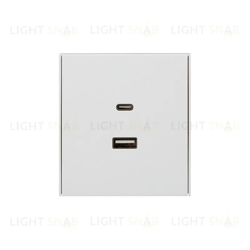 Розетка STRONG USB-A+Type-C 3А с функцией быстрой зарядки жемчуг KRANZ KR-78-0734-4 KR-78-0734-4