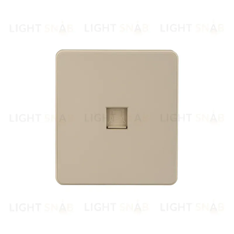 Розетка ROUND компьютерная RJ45 кат6 с/у шелк KRANZ KR-78-0724-7 KR-78-0724-7