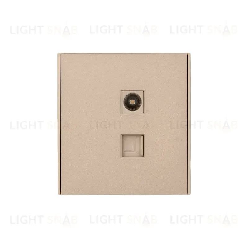 Розетка STRONG компьютерная RJ45 кат6 + TV с/у шелк KRANZ KR-78-0722-8 KR-78-0722-8